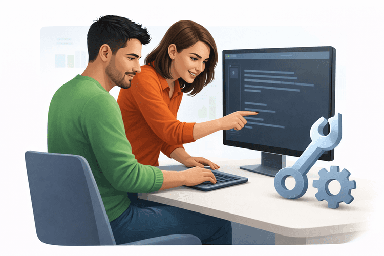 Development step illustration