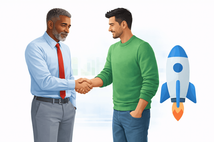 Launch and support step illustration